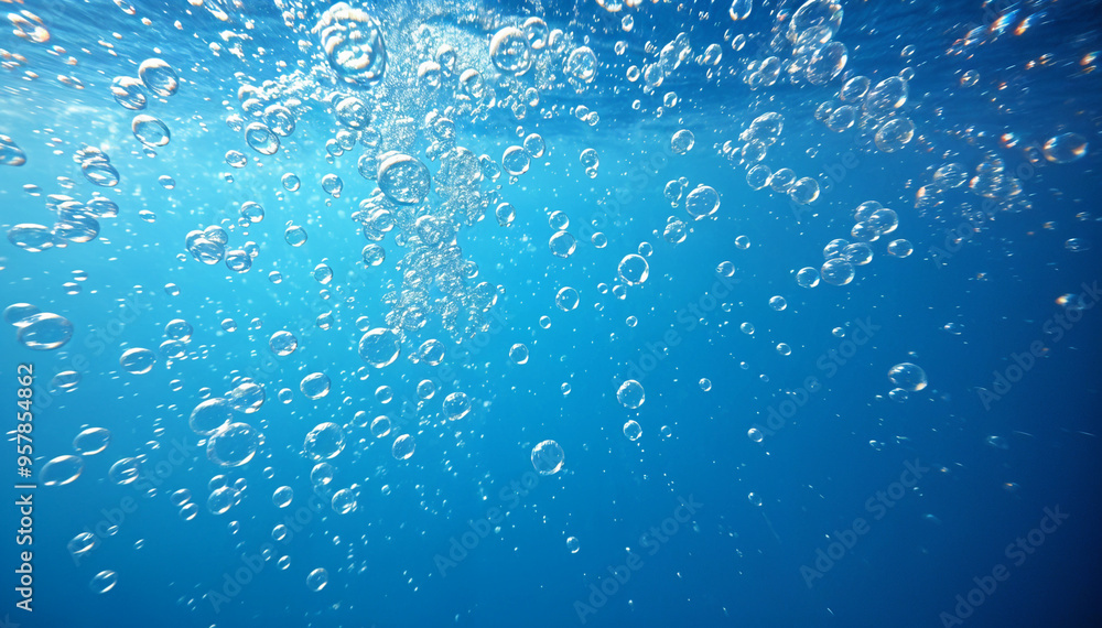 Obraz premium water bubbles underwater