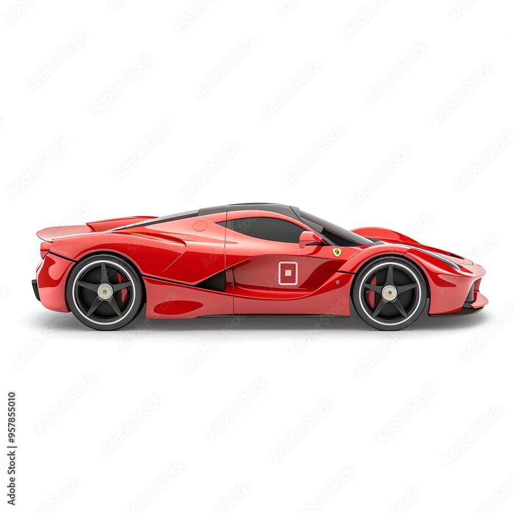 a toy car, race car design, flat design, bright red, isolated on white background a toy car, race car design, flat design, bright red, isolated on white background
