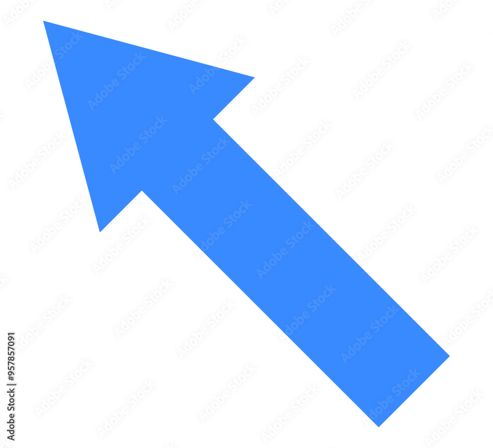 Blue arrow icon isolated on white background. Blue arrow icon isolated on white background.