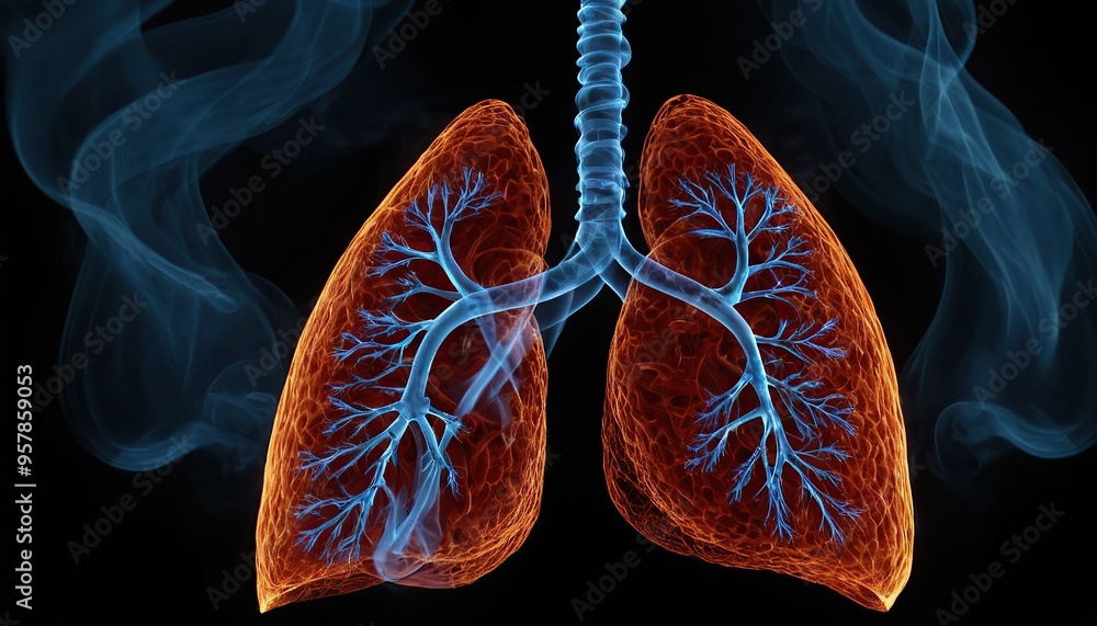 Unhealthy lungs due to smoke inhalation and environmental pollution 78 Unhealthy lungs due to smoke inhalation and environmental pollution 78