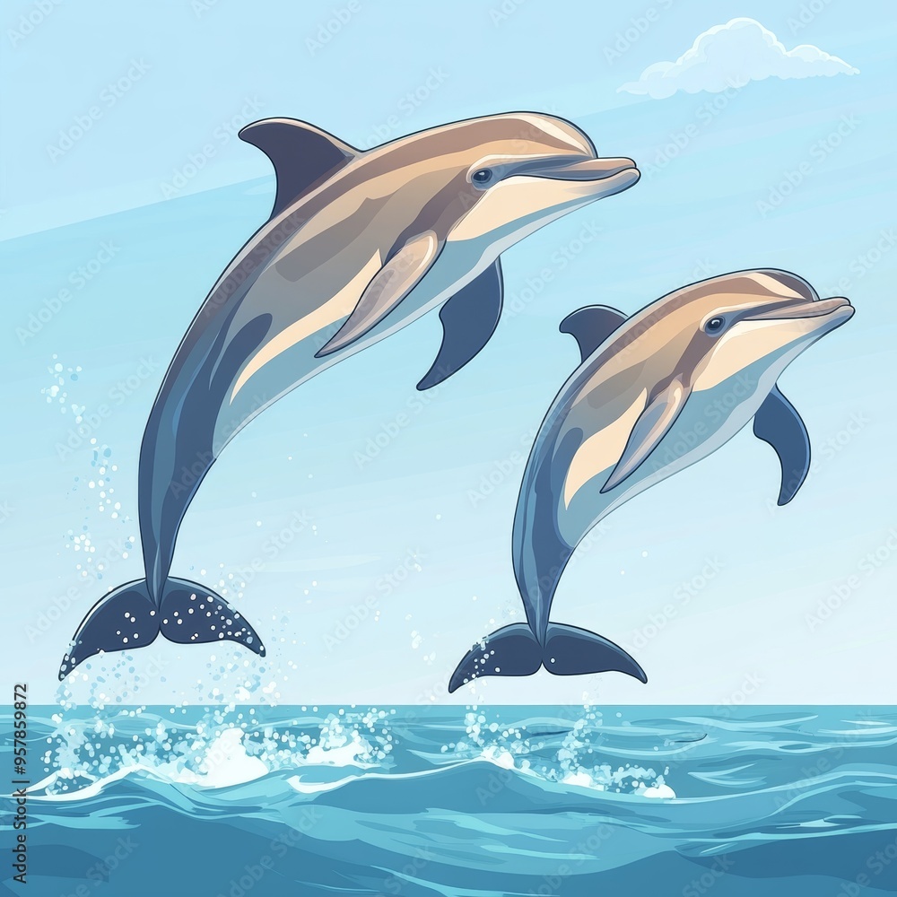Obraz premium Dolphin Leap