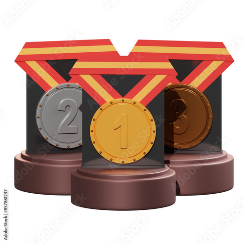 Isolated 3D Collections Medal