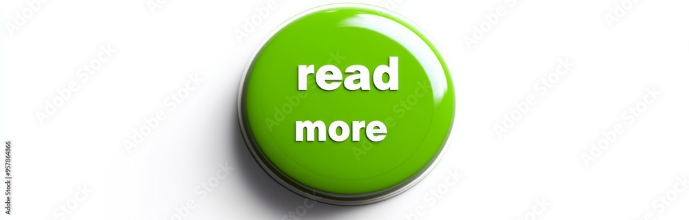 Green 'Read More' Button with White Background Green 'Read More' Button with White Background