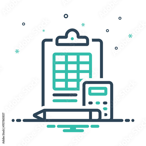 Mix icon for accounting