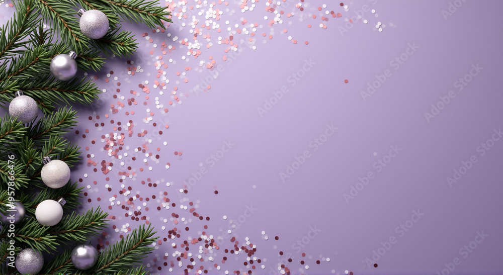 purple christmas background
