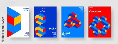 Abstract Report Layout. Isolated Poster Template. Geometric Business Presentation Design. Book Cover. Background. Brochure. Flyer. Banner. Brand Identity. Newsletter. Handbill. Notebook. Leaflet