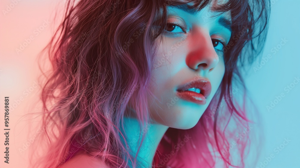 Fototapeta premium Vibrant Portrait with Soft Light