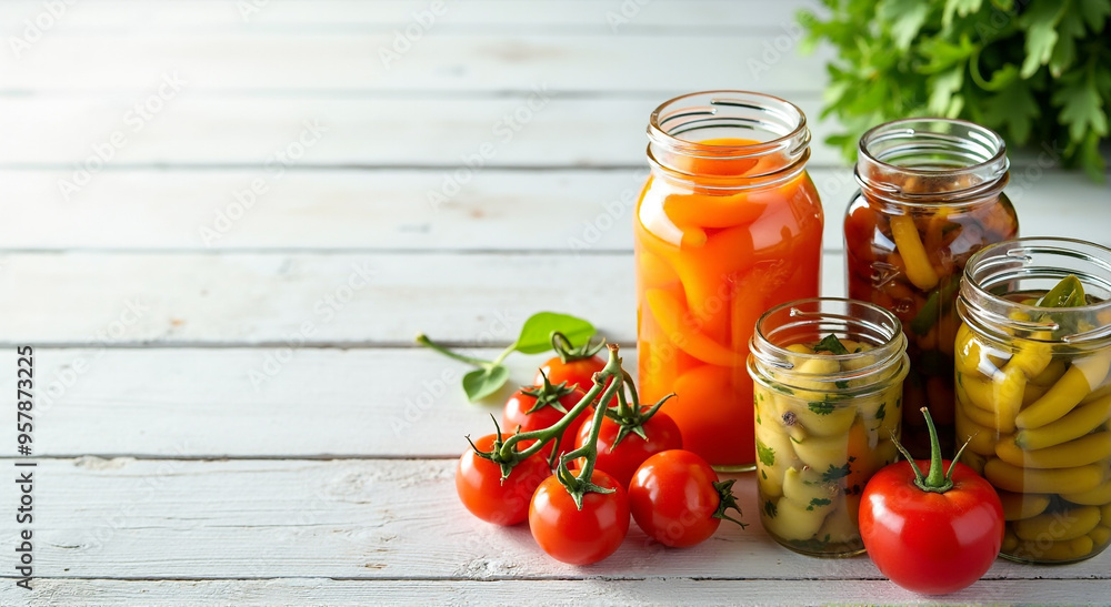 tomatoes in glass jar tomatoes in glass jar