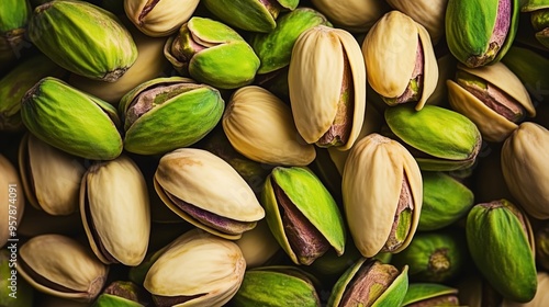 Pistachios shelled a vibrant array of shelled pistachios isolated on transparent background photo