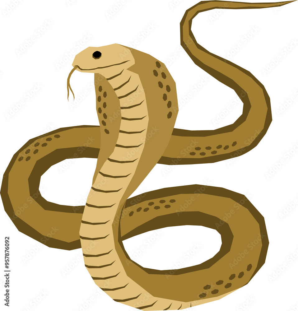 Fototapeta premium Illustration of a snake