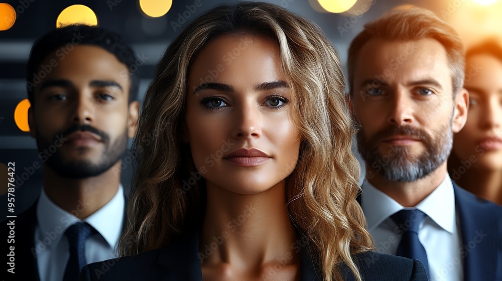 A group of business leaders from various ethnic backgrounds, standing tall against a backdrop of a corporate ladder, highlighting the determination and effort required to climb to the top in business, A group of business leaders from various ethnic backgrounds, standing tall against a backdrop of a corporate ladder, highlighting the determination and effort required to climb to the top in business,