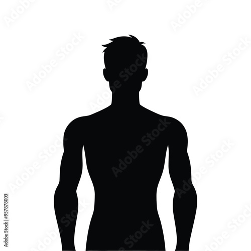 Silhouette of a Male Figure