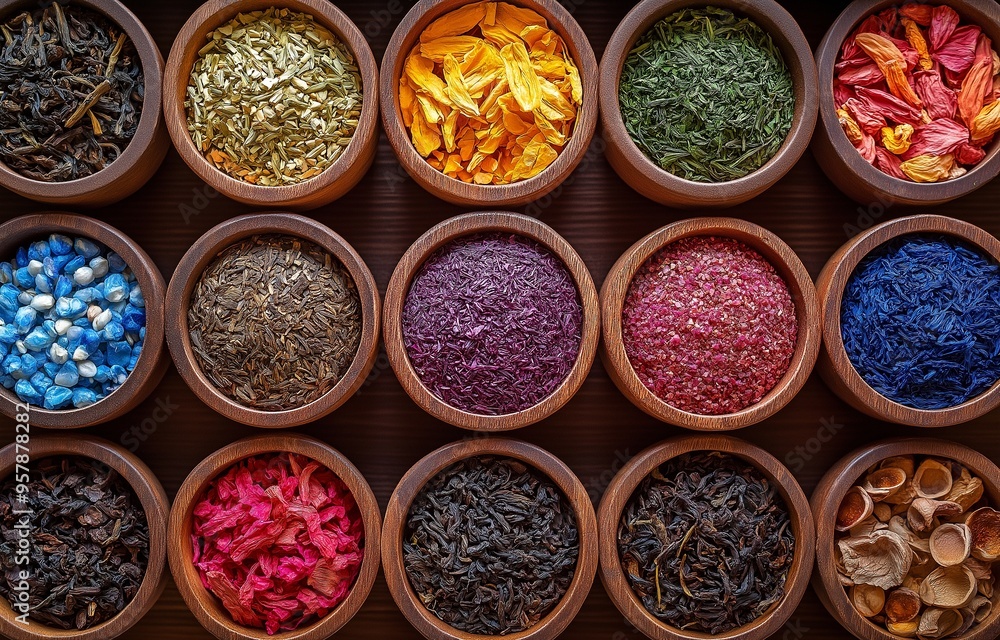a vibrant assortment of teas a vibrant assortment of teas