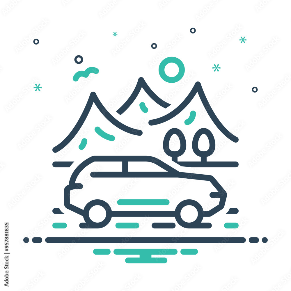Mix icon for travel Mix icon for travel