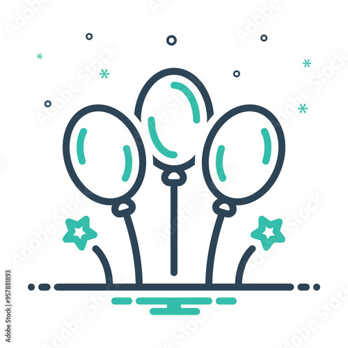 Mix icon for balloons