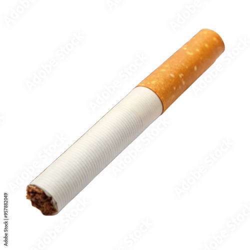 Realistic cigarette isolated on transparent background