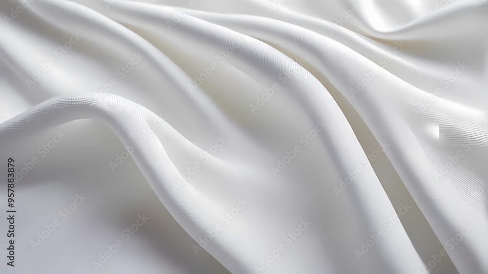 Abstract white fabric texture background.White cloth background abstract with soft waves. ai Abstract white fabric texture background.White cloth background abstract with soft waves. ai