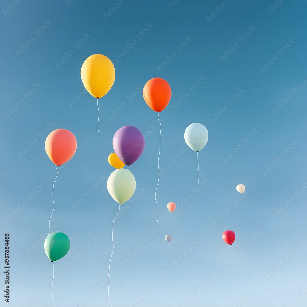 colorful balloons in the sky colorful balloons in the sky
