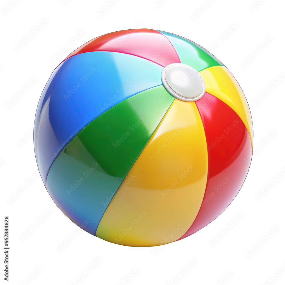 Beach Ball isolated on transparent background Beach Ball isolated on transparent background