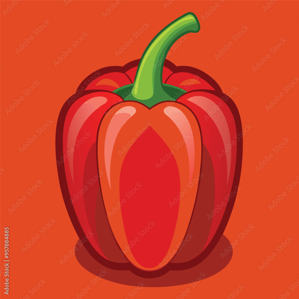 Red pepper vector