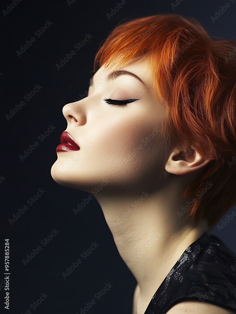 portrait of a woman with hair portrait of a woman with hair
