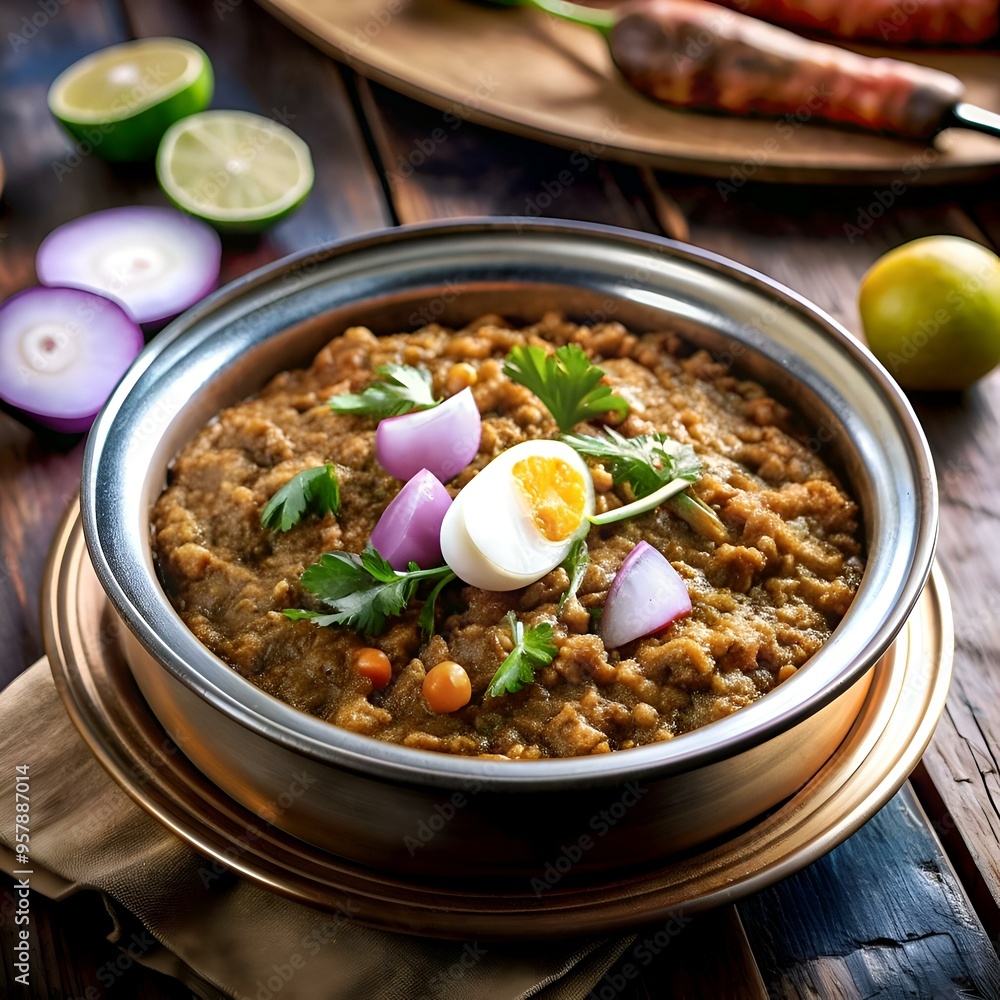 Aloo Gobi. a flavorful Indian dish. with a boiled egg. garnished with cilantro and onions. Aloo Gobi. a flavorful Indian dish. with a boiled egg. garnished with cilantro and onions.