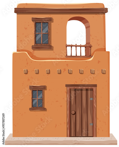 Traditional Mexican Adobe House
