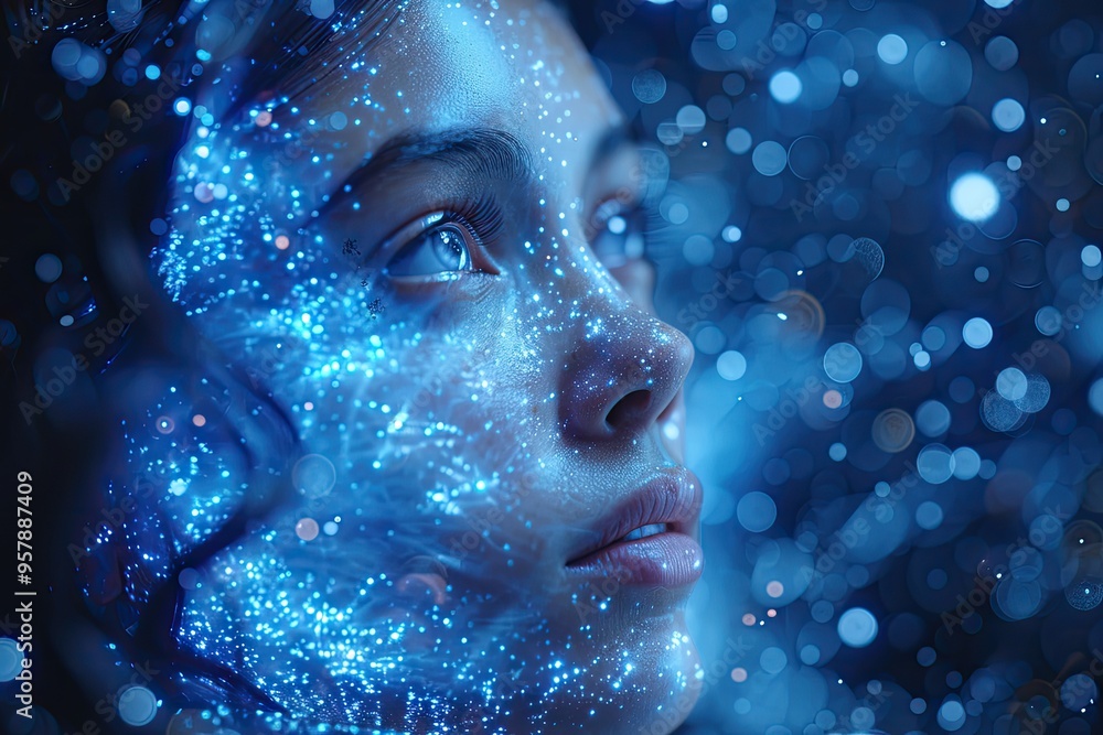 double exposure Space Exploration and Earth Landscapes An astronaut double exposure Space Exploration and Earth Landscapes An astronaut