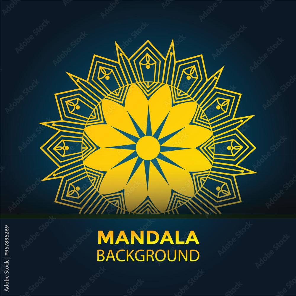 Fototapeta premium Creative luxury decorative mandala background