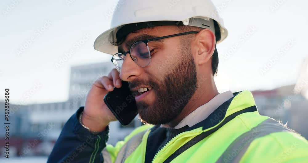 Tablet, phone call and construction worker on site with communication for contract city planning. Digital technology, industry and man civil engineer with mobile discussion for renovation approval. Tablet, phone call and construction worker on site with communication for contract city planning. Digital technology, industry and man civil engineer with mobile discussion for renovation approval.