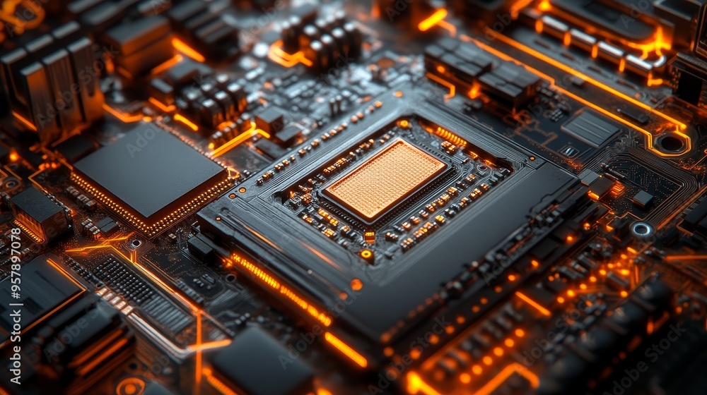 Depict a beryllium copper board integrated into a high-frequency communication system Depict a beryllium copper board integrated into a high-frequency communication system