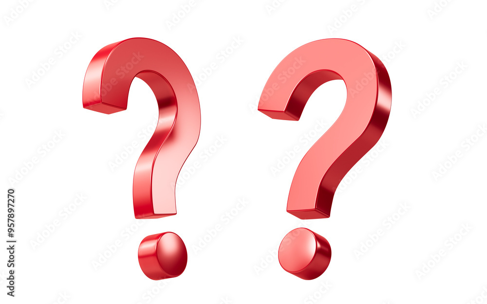 Cartoon question mark, faq problem solution symbol, 3d rendering. Cartoon question mark, faq problem solution symbol, 3d rendering.