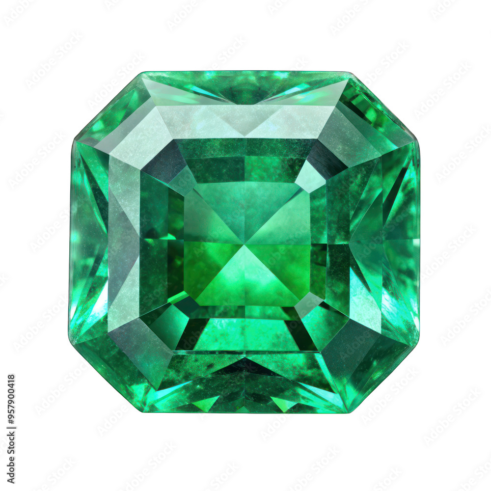 Green Emerald isolated on transparent background Green Emerald isolated on transparent background