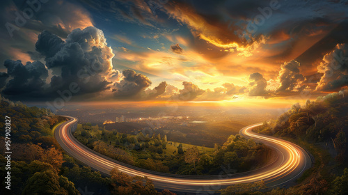 Highway to Heaven at Sunset