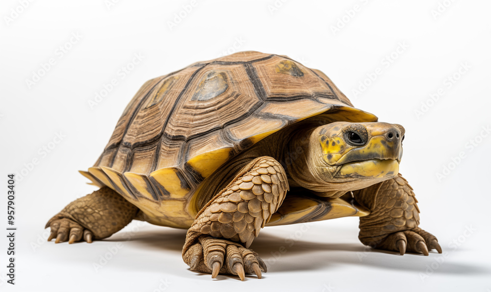 Obraz premium Turtle Studio Shot on a Clean Background