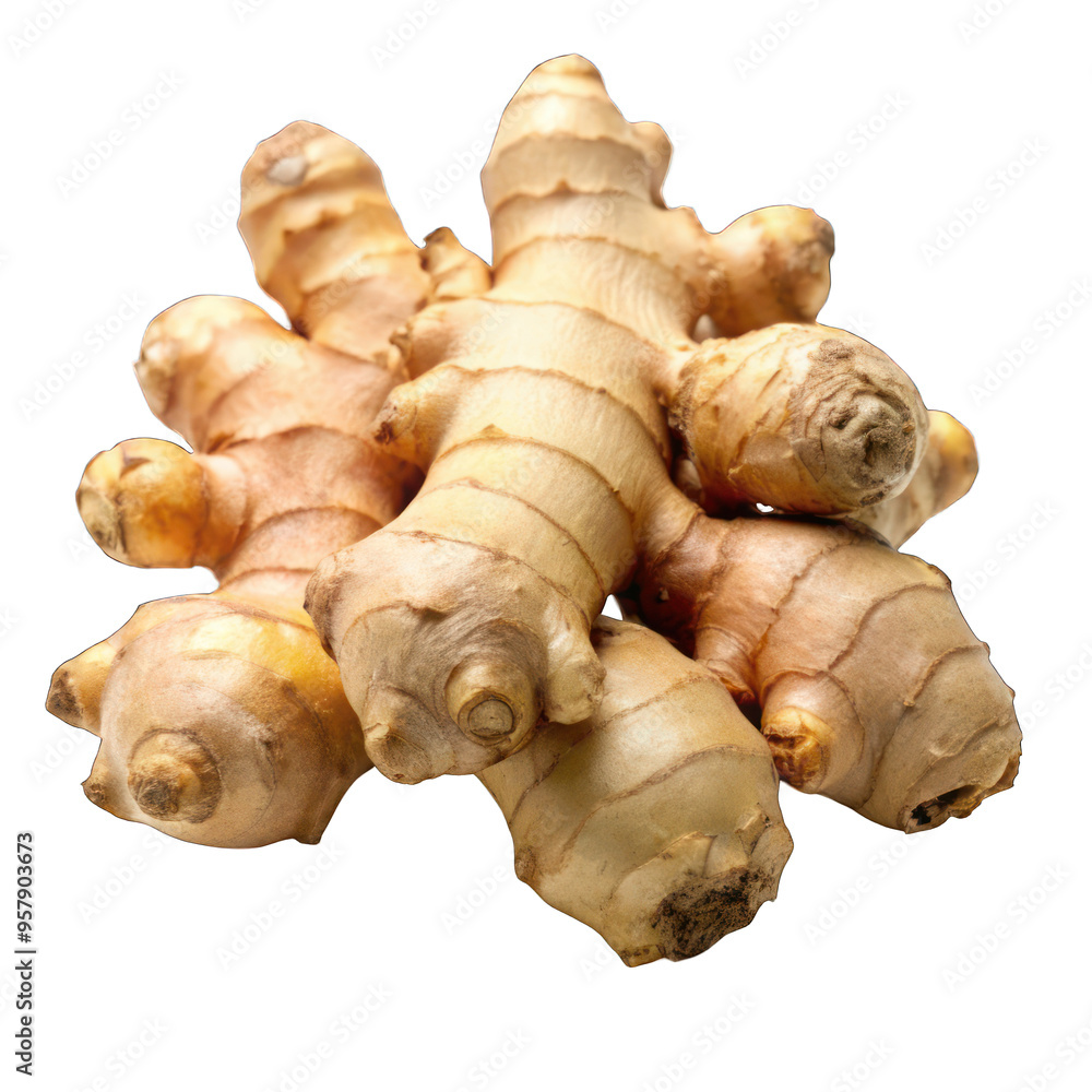 Fresh ginger isolated on transparent background Fresh ginger isolated on transparent background