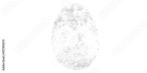 Vector fingerprints icons or thumbprint symbol isolated.