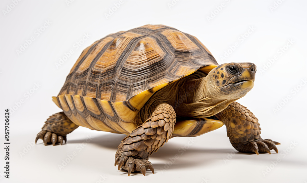 Obraz premium Tortoise Studio Shot on a Clean Background