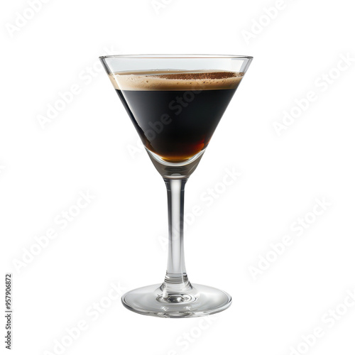 Espresso Martini Cocktail in a Martini Glass