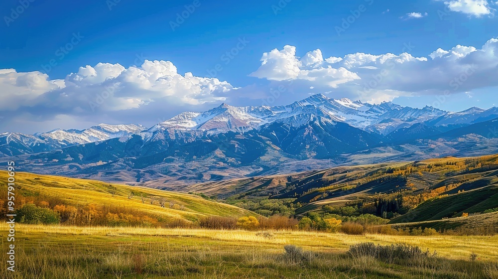 Scenic Mountain Range View