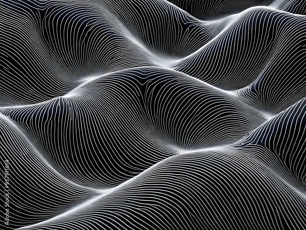 Graphic Grey White Black Silver colored Background Mounds hills Seamless Design Waves Graphic Grey White Black Silver colored Background Mounds hills Seamless Design Waves