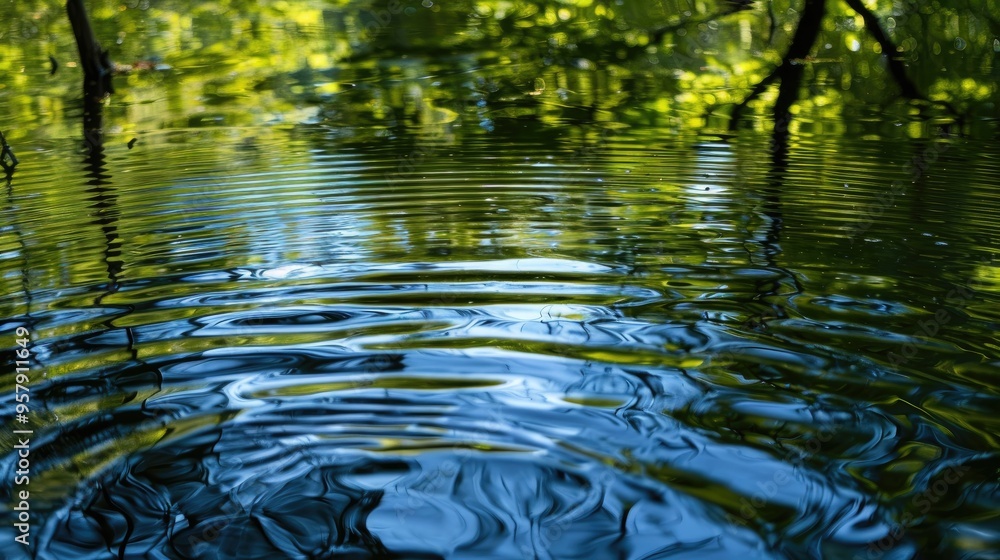 Scenic Water View with Rippled Water Scenic Water View with Rippled Water