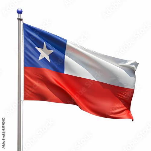 Free Download chile flag isolated - GFXLoad