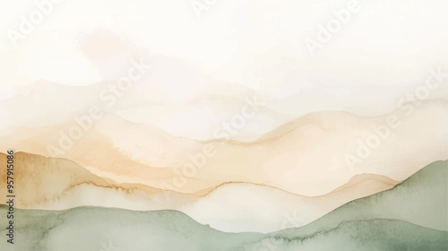 Abstract watercolor background. Hand drawn vector texture. Brush stroked painting pastel color watercolour
