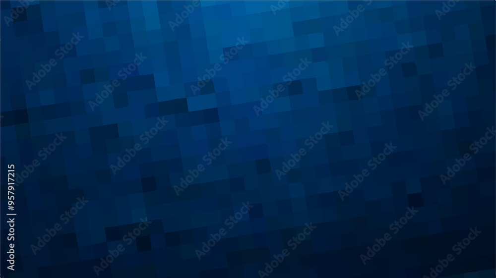 Gradient blue background. Geometric texture of light-dark blue squares. The substrate for branding, calendar, postcard, screensaver, poster, cover. A place for your design or text. Vector illustration Gradient blue background. Geometric texture of light-dark blue squares. The substrate for branding, calendar, postcard, screensaver, poster, cover. A place for your design or text. Vector illustration