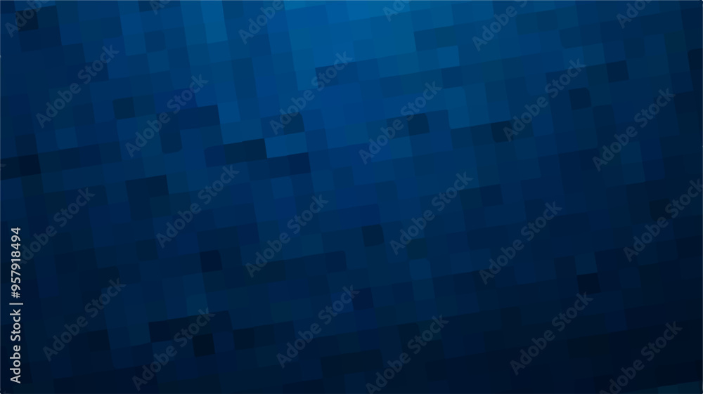 Gradient blue background. Geometric texture of light-dark blue squares. The substrate for branding, calendar, postcard, screensaver, poster, cover. A place for your design or text. Vector illustration Gradient blue background. Geometric texture of light-dark blue squares. The substrate for branding, calendar, postcard, screensaver, poster, cover. A place for your design or text. Vector illustration