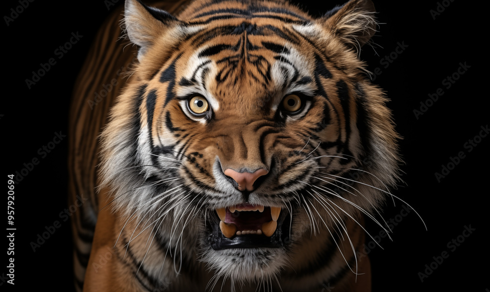 Fototapeta premium Tiger Studio Shot on a Clean Background