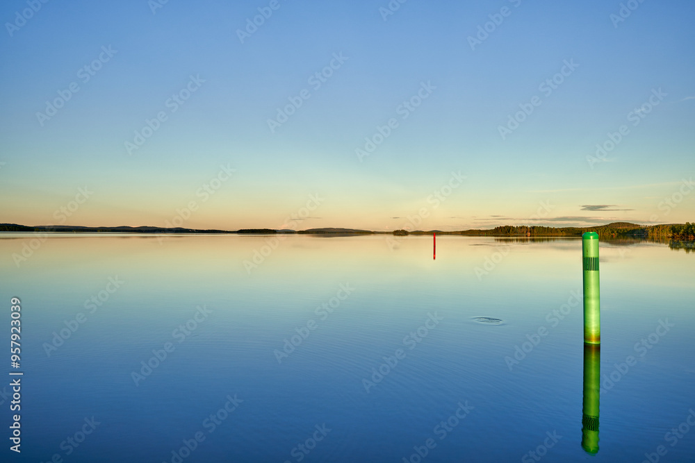 Midnight sun in Lapland