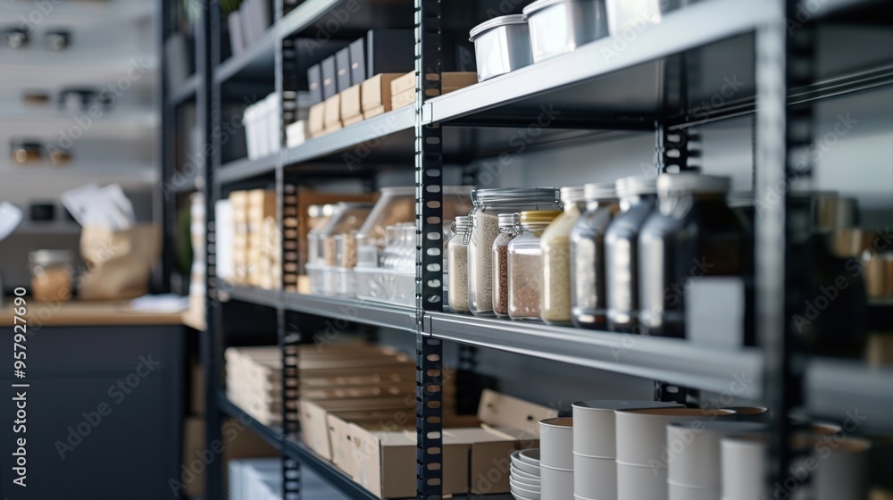 Storage Shelves: Versatile racks or units designed for storing and ...