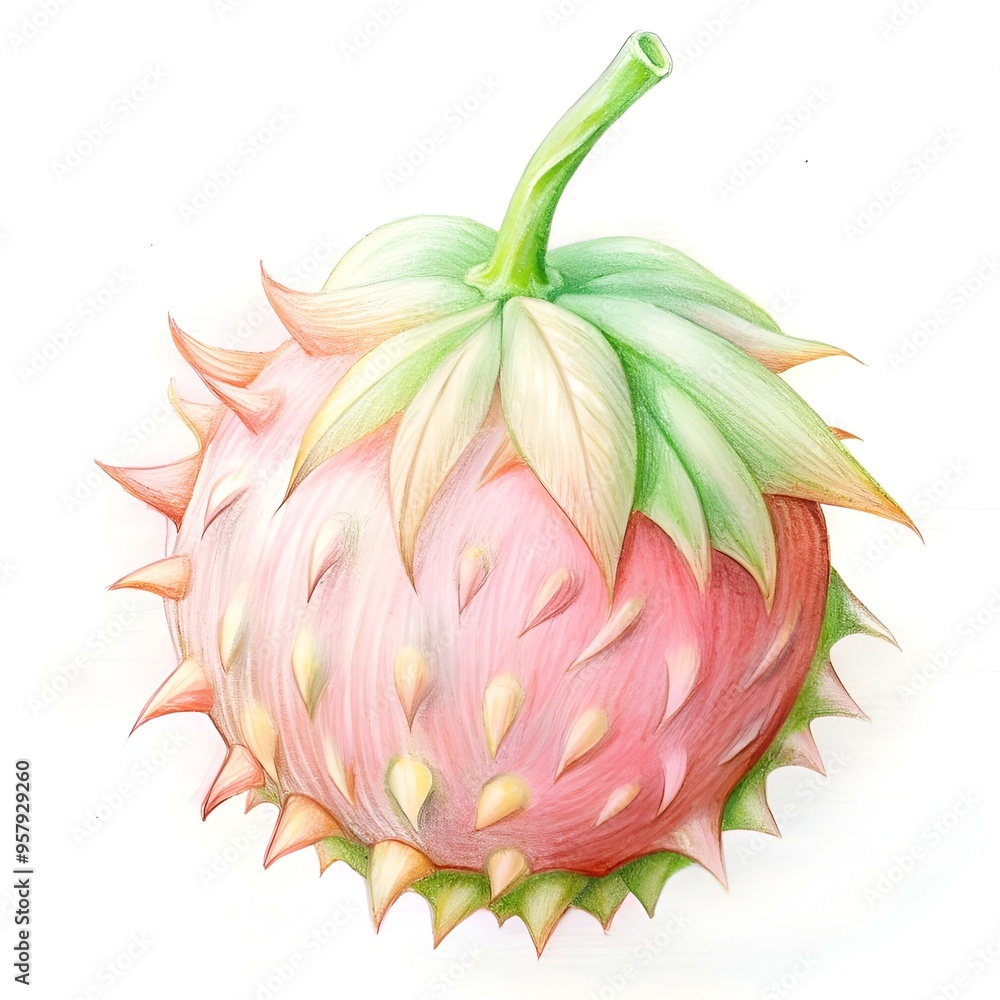 A whimsical 3D illustration of a marang fruit with a detailed and textured design. A whimsical 3D illustration of a marang fruit with a detailed and textured design.